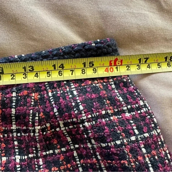 Laura Scott Womens Multicolor Plaid Tweed 2-Piece Skirt Suit 14P - Picture 10 of 14